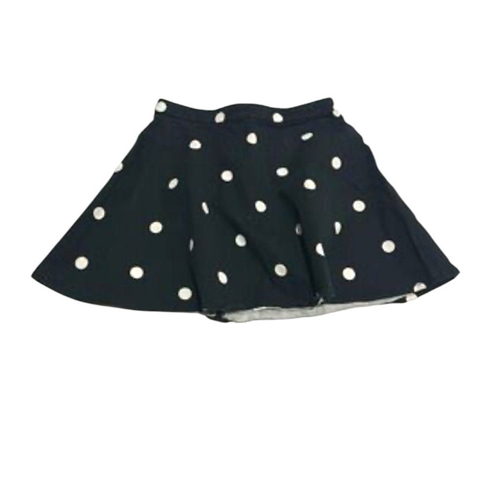 Polka-Dot Skater Skirt — Black & White 🖤🤍 - Picture 2 of 7
